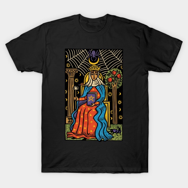 High Priestess T-Shirt by Sue Todd Illustration